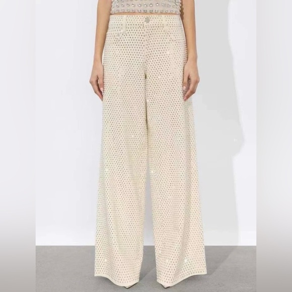 Alice and Olivia EMBELLISHED JEAN New with Tag - Picture 2 of 9